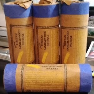 Ancient Tibetan Sandalwood Incense Sticks w/Holder Made In Nepal